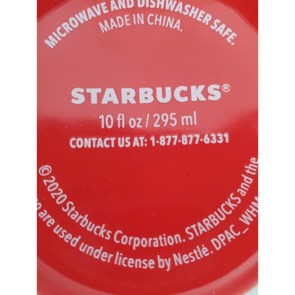 Starbucks Holiday Christmas "Fa La La La‎ La" Mug Red 10oz Ceramic 2020 - Picture 4 of 5